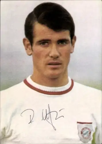 Ak Fußballer Rudolf Nafziger, Portrait, FC Bayern München, Aral Sammelkarte