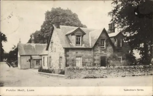 Ak Luss Schottland, Öffentliches Gebäude,  Valentins-Serie