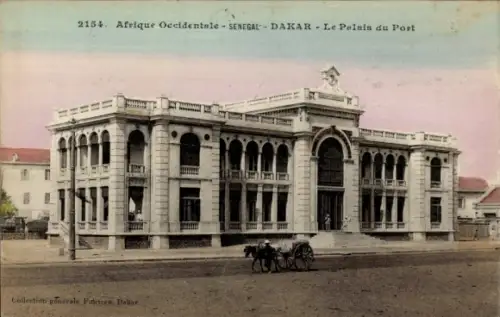 Ak Dakar Senegal,  aus  Palais du Port,  Architektur, farbige Darstellung