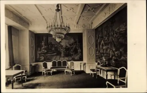 Ak Bremen, Neues Rathaus, Gobelinzimmer