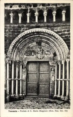 Ak Tuscania Lazio, Portale di S. Maria Maggiore