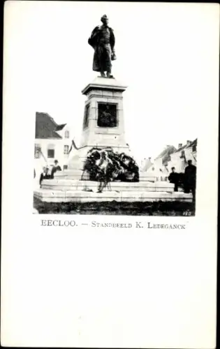 Ak Eecloo Eeklo Ostflandern, Platz C. Ledeganck, Denkmal