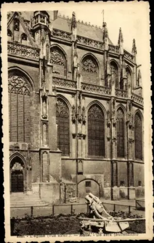 CPA Hal Brabant flamand Flandre, Église