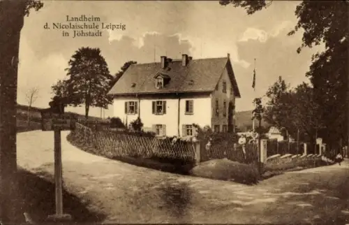 Ak Jöhstadt im Erzgebirge Sachsen, Landheim d. Nicolaischule Leipzig,  , 1939