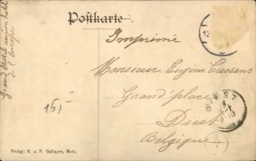 Ak Metz Moselle, Esplanadenstraße,  Menschen, Straßenansicht,  