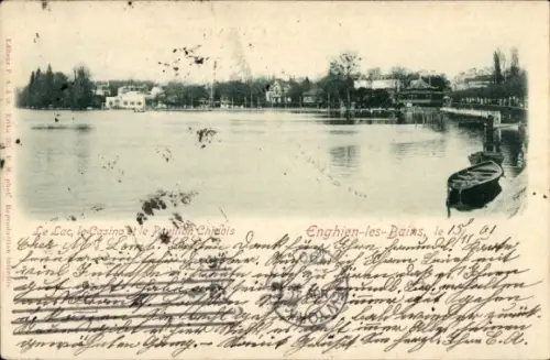 CPA Enghien-les-Bains Val d'Oise, Le Lac, Casino