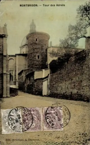 Ak Montbrison Loire,  Tour des Adrets, nansicht,  Architektur