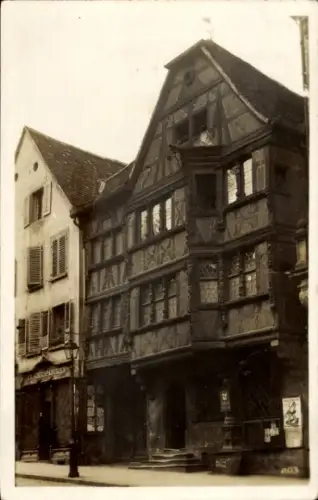 Ak Saverne Zabern Elsass Bas Rhin, Historisches Fachwerkhaus, Straße, Nummer 203, Schwarz-Weiß-Fo