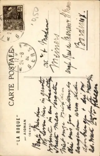 CPA Aignan Gers, La Roque