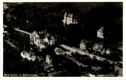 Ak Bad Soden Salmünster in Hessen, Stolzenberg, Fliegeraufnahme