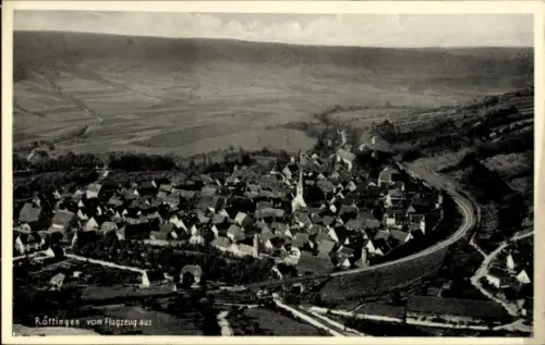 Ak Röttingen an der Tauber Unterfranken, Fliegeraufnahme