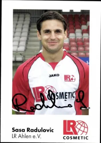 Autogrammkarte Fußballer Sasa Radulovic, Rot Weiss Ahlen, Autogramm
