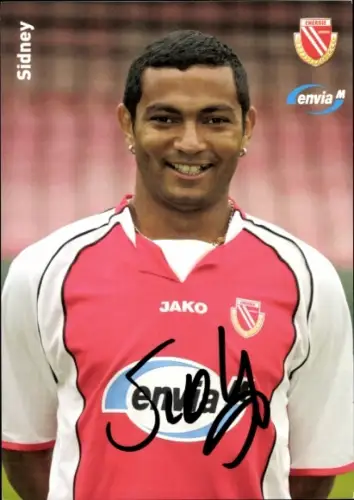 Autogrammkarte Fußballer Sidney, FC Energie Cottbus, Autogramm