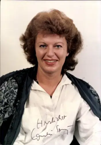Foto Politikerin Cornelie Sonntag-Wolgast, SPD, Autogramm