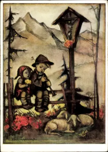 Künstler Ak Hummel, Berta, Hirtenlied, Nr 4971