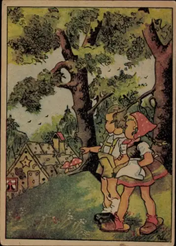 Künstler Ak Palu, M., Märchen Hänsel und Gretel