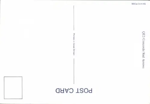 Ak Passagierflugzeug Concorde, Red Arrows in Formation