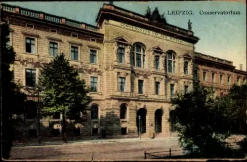 Ak Leipzig,  Conservatorium der Musik