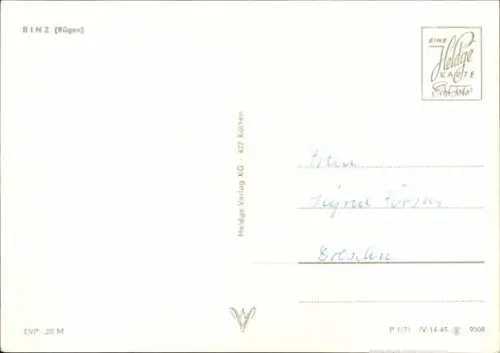 Ak Seebad Binz auf Rügen,  von Binz, Rügen, Gebäude, Menschen, Straßenverkehr