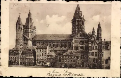 Ak Mainz am Rhein, Mainzer Dom, Mayence, Kathedrale,  Architektur