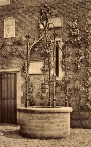 CPA Lennik Brabant flamand, Château de Gaasbeek, Puits