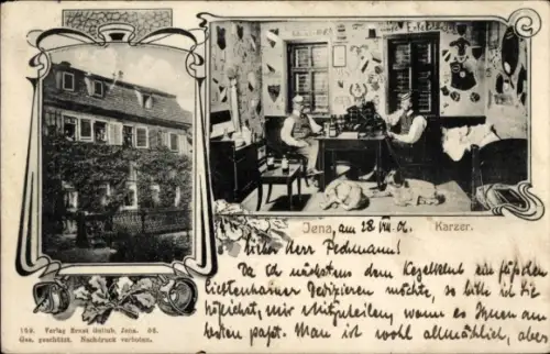 Studentika Ak Jena in Thüringen, Studenten im Karzer