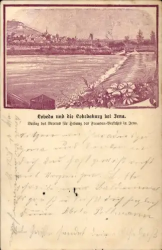 Vorläufer Künstler Ak Lobeda Jena in Thüringen, Lobedaburg