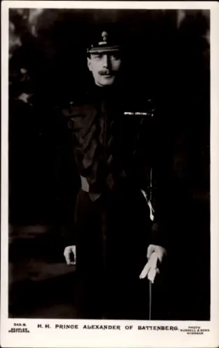 Ak Prinz Alexander von Battenberg, Portrait