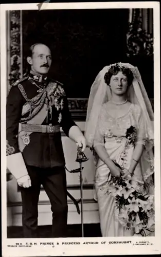 Ak Prince Arthur of Connaught, Princess Alexandra, Portrait