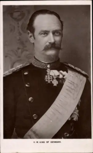 Ak König Frederik VIII. von Dänemark, Portrait