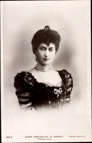 Ak Königin Margarethe von Norwegen, Portrait