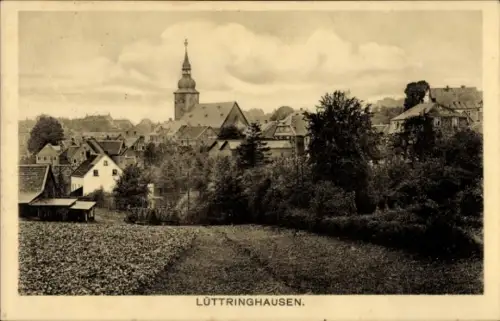 Ak Lüttringhausen Remscheid im Bergischen Land, Stadtkirche, Teilansicht 