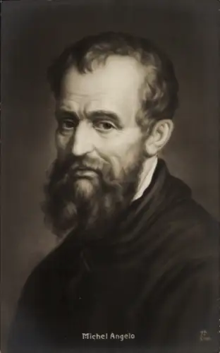 Ak Maler Michelangelo, Portrait