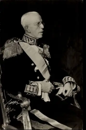 Ak König Gustav V von Schweden, Portrait