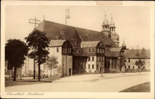 Ak Clausthal Zellerfeld im Oberharz, Marktkirche