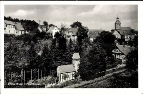 Ak Tecklenburg am Teutoburger Wald Westfalen,  Teutoburger Wald, Häuser, Bäume, Kirche