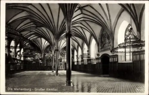 Ak Malbork Marienburg Westpreußen, Schloss Marienburg, Großer Remter