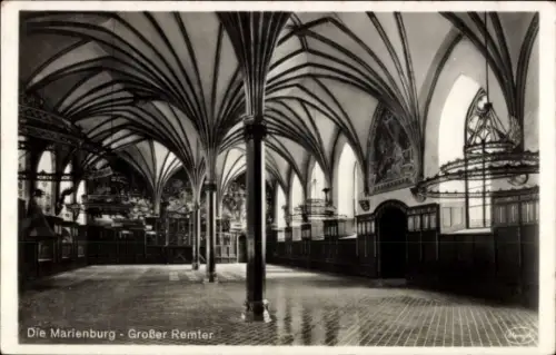 Ak Malbork Marienburg Westpreußen, Schloss Marienburg, Großer Remter