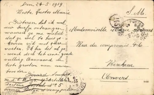 Ak Rheinberg am Niederrhein, Rathaus mit Marktplatz