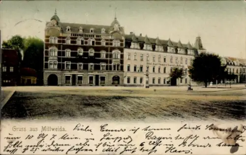 Ak Mittweida in Sachsen, Europäischer Hof, Hotel Stadt Chemnitz