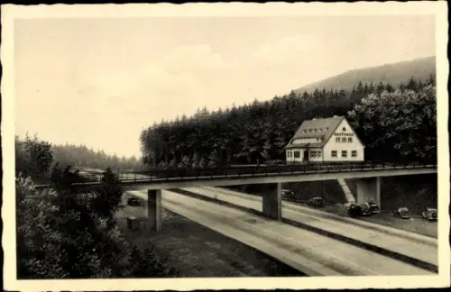 Ak Breitenbach am Herzberg, Raststätte Rimberg Nord, Rasthaus Hch. Stumpf, Autobahn