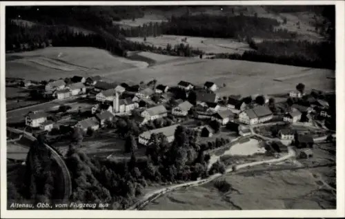 Ak Altenau Saulgrub in Oberbayern, Fliegeraufnahme