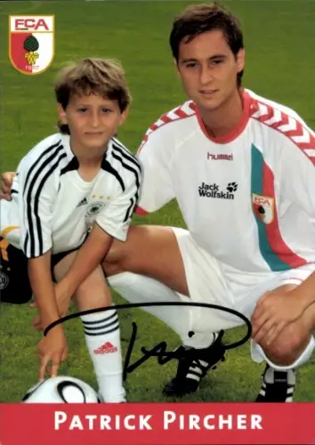 Autogrammkarte Fußballer Patrick Pircher, FC Augsburg, Autogramm