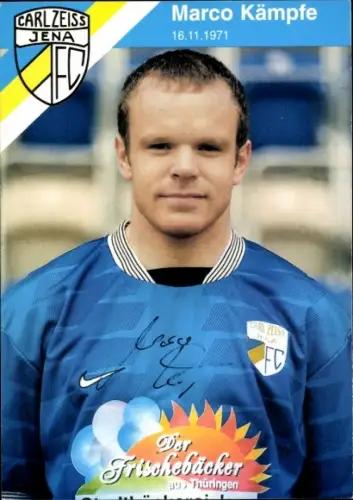 Autogrammkarte Fußballer Marco Kämpfe, FC Carl Zeiss Jena, Autogramm