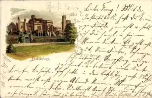 Litho Babelsberg Potsdam, Schloss Babelsberg