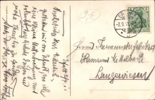 Ak Erfurt in Thüringen, Wenigenmarkt, Kirchturm