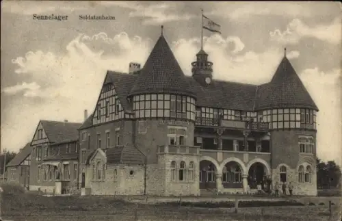 Ak Paderborn in Westfalen, Sennelager, Truppenübungsplatz Senne, Soldatenheim