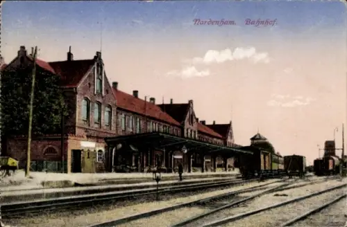 Ak Nordenham in Oldenburg Niedersachsen, Bahnhof