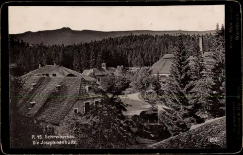 Kabinett Foto Szklarska Poręba Schreiberhau Riesengebirge, Josephinenhütte, Dr. E. Mertens u. Cie.