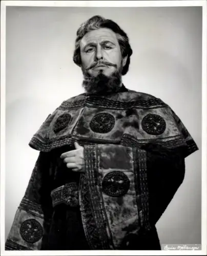 Foto Opernsänger Bonaldo Giaiotti als Monterone in Verdis Rigoletto, Portrait